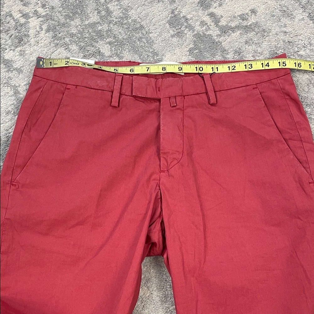 NWT Briglia 1949 Italian Tailored Chino Pants Faded Red Terracotta - Picture 7 of 16